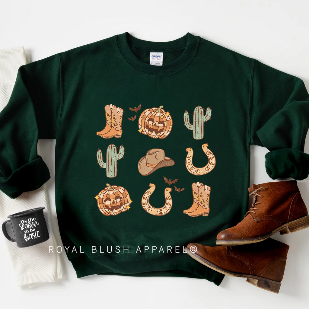 Halloween Country Sweatshirt graphic Sweatshirt mockup.