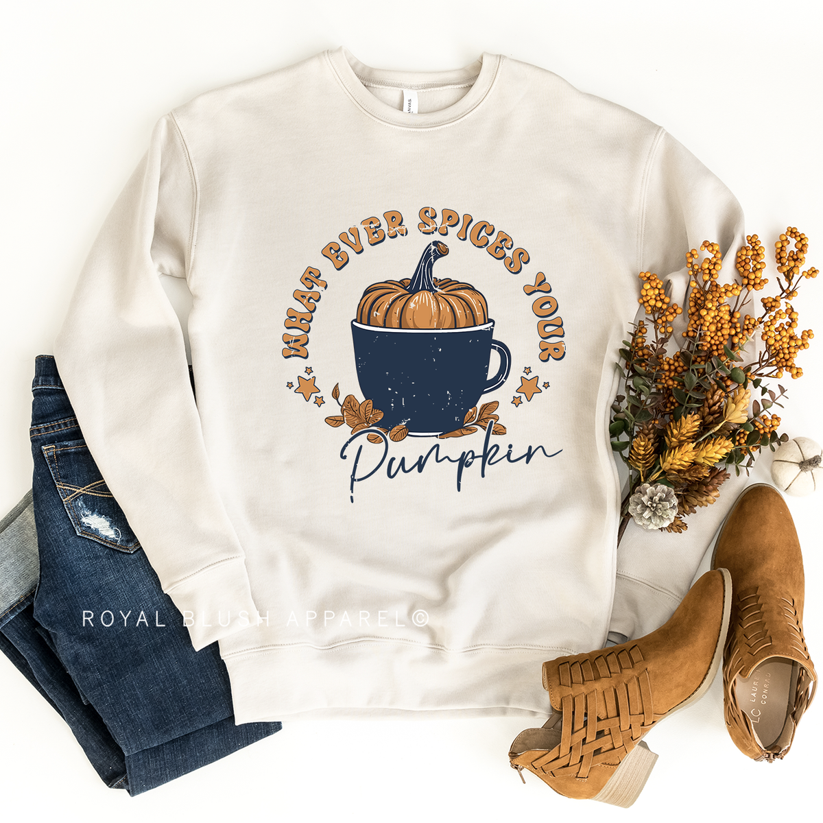 Whatever Spices Your Pumpkin Babe halloween sweatshirt