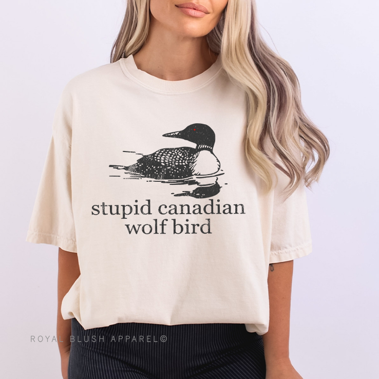Wolf Bird Hockey Romance Relaxed Unisex T-shirt