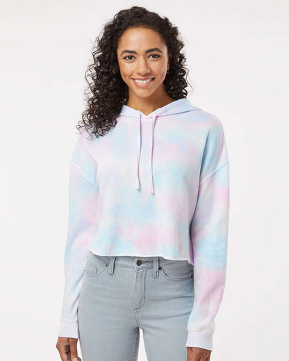 Blank Tie Dye Independent Crop Hoodie