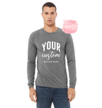 Custom long sleeve shirt with personalized logo or design