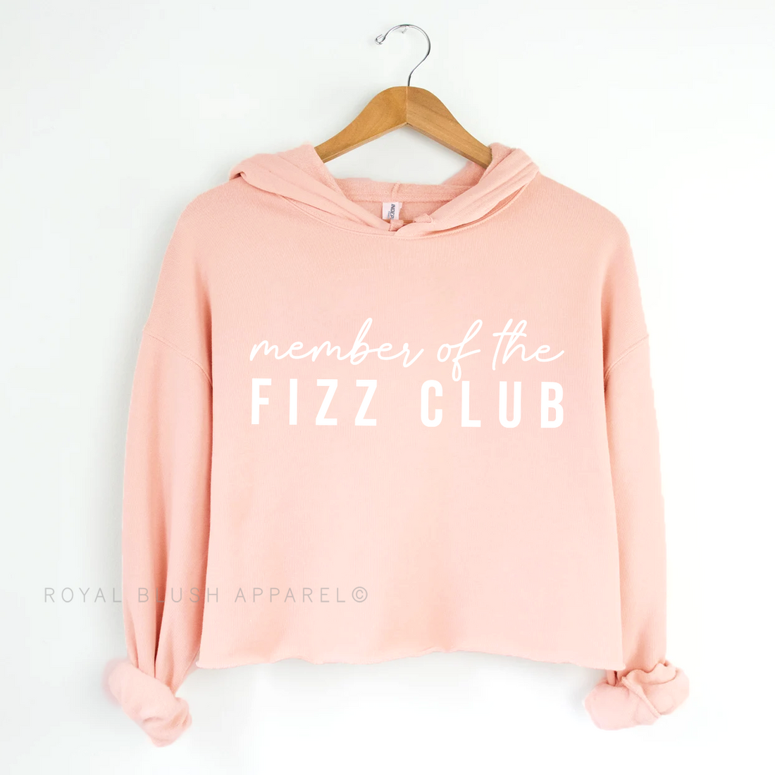 Member Of The Fizz Club Independent Crop Hoodie