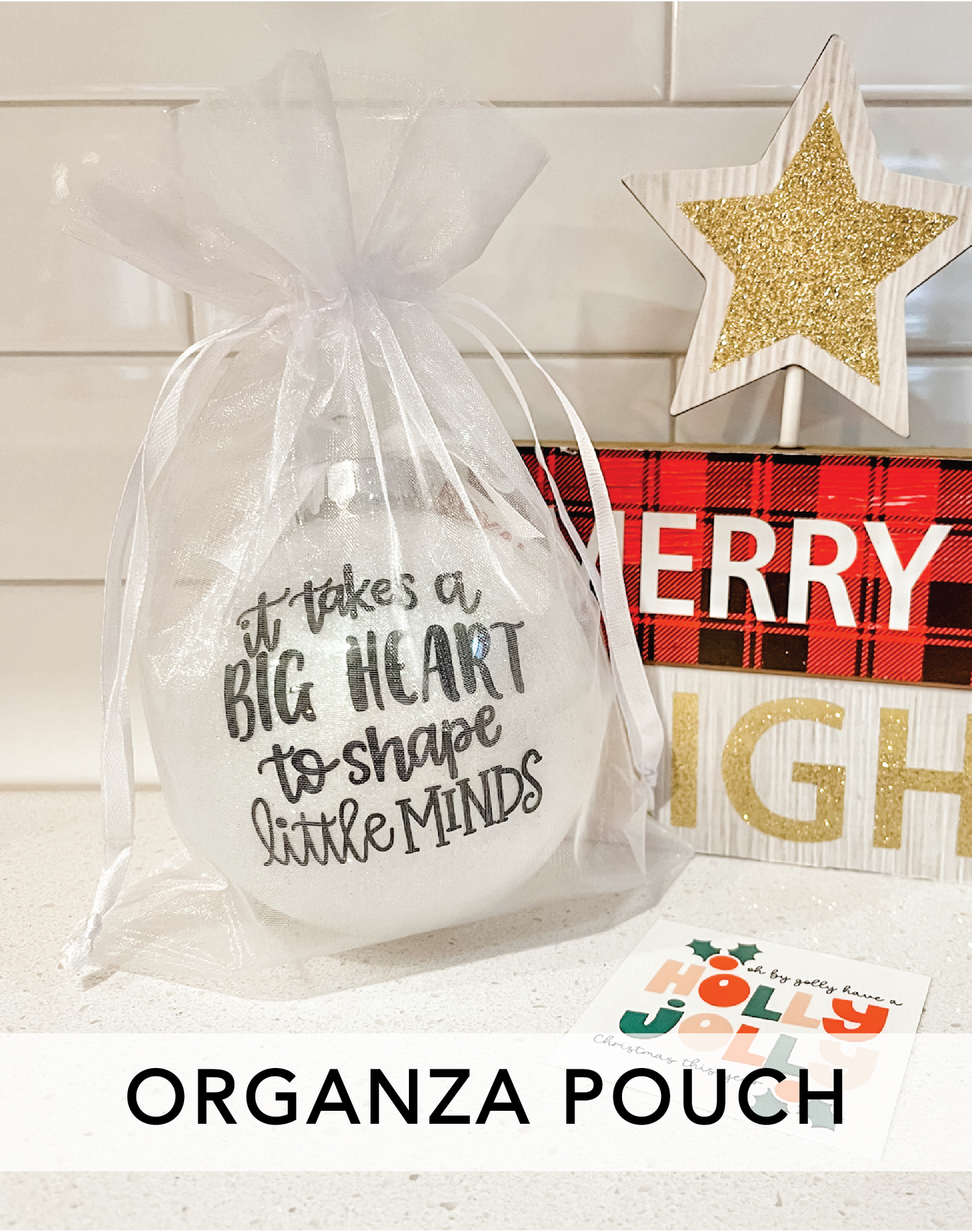 Enseigner Est Un Art Qui Se Pratique Avec Le Coeur Glitter Ornament