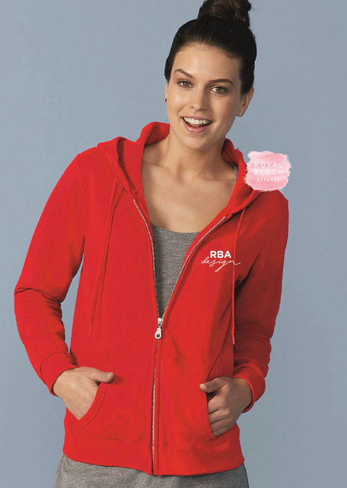 RBA Design Zip Up Unisex Sweater hoodie