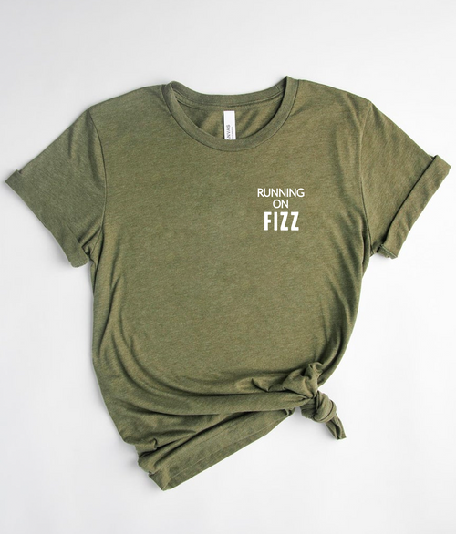 Running On Fizz Left Chest Relaxed Unisex T-shirt