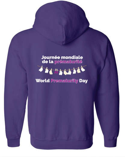 NICU World Prematurity Day Unisex Zip Up