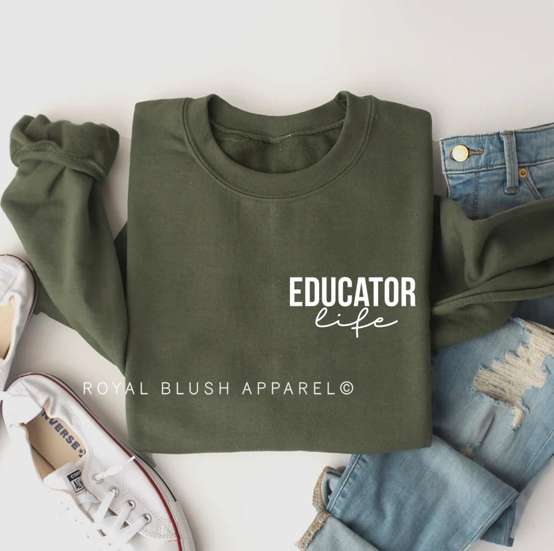 Sweat-shirt Educator Life