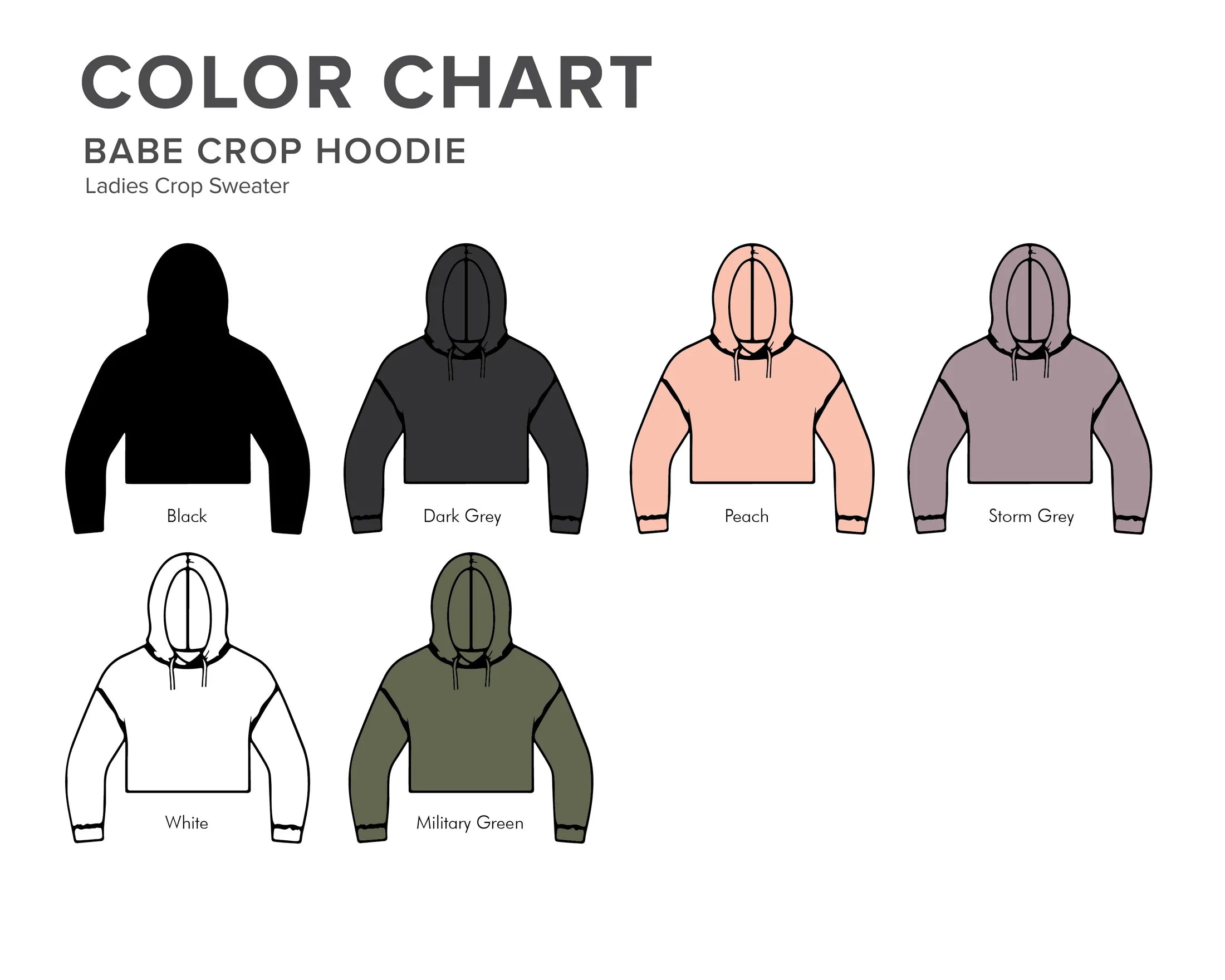 RBA Design Babe Crop Hoodie