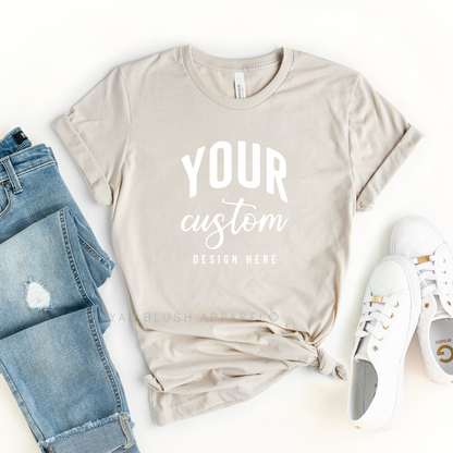 Custom Relaxed Unisex T-Shirt - LIGHT TO MEDIUM COLORS