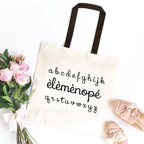 èlèmènopé tote bag
