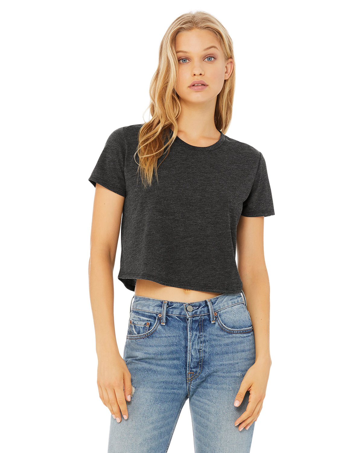 Custom Flowy Crop T-Shirt