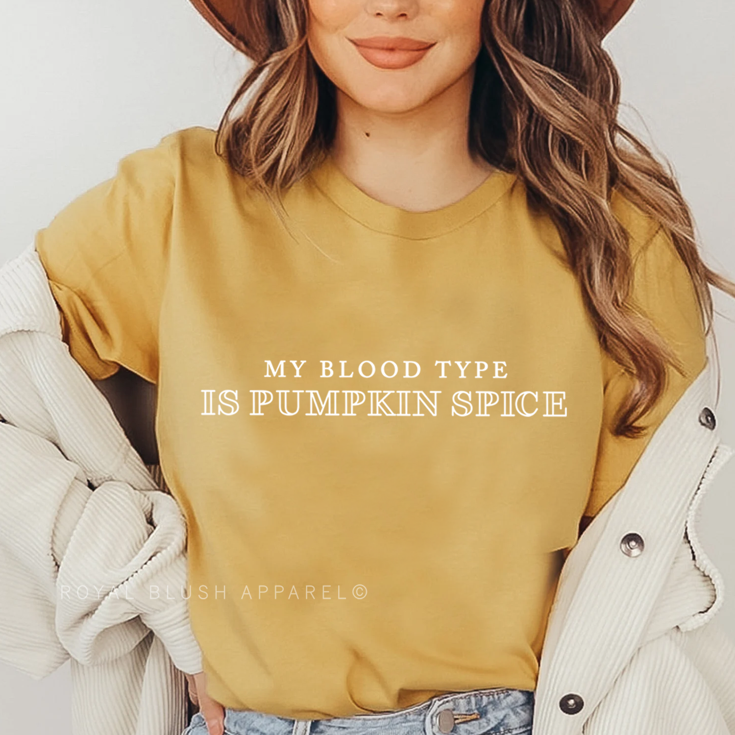 My Blood Type Is Pumpkin Spice Relaxed Unisex T-shirt