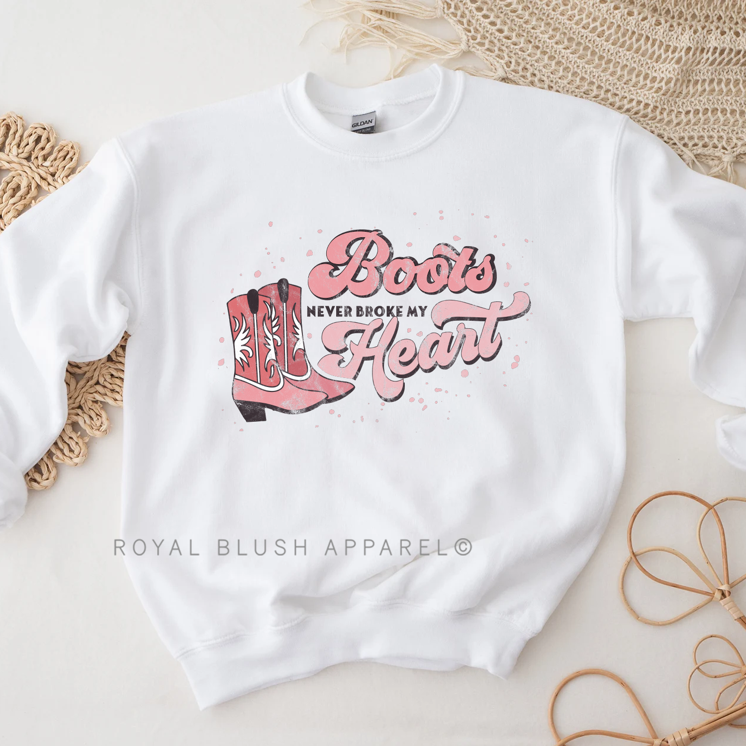 Boots Never Broke My Heart Sweatshirt