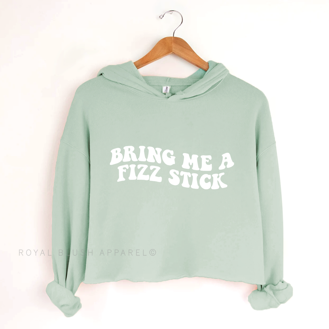 Bring Me A Fizz Stick Independent Crop Hoodie
