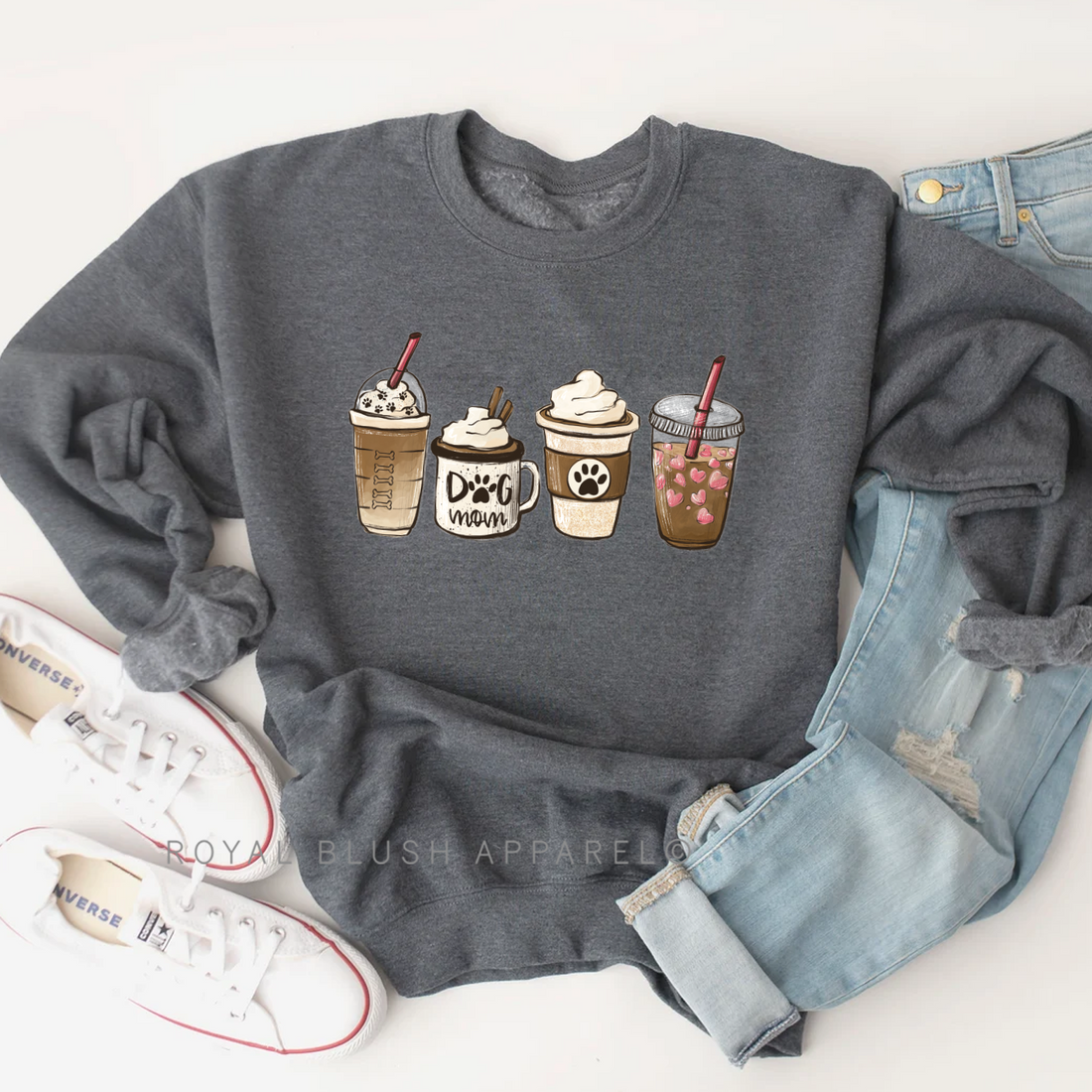 Dog Mom Coffee Sweatshirt