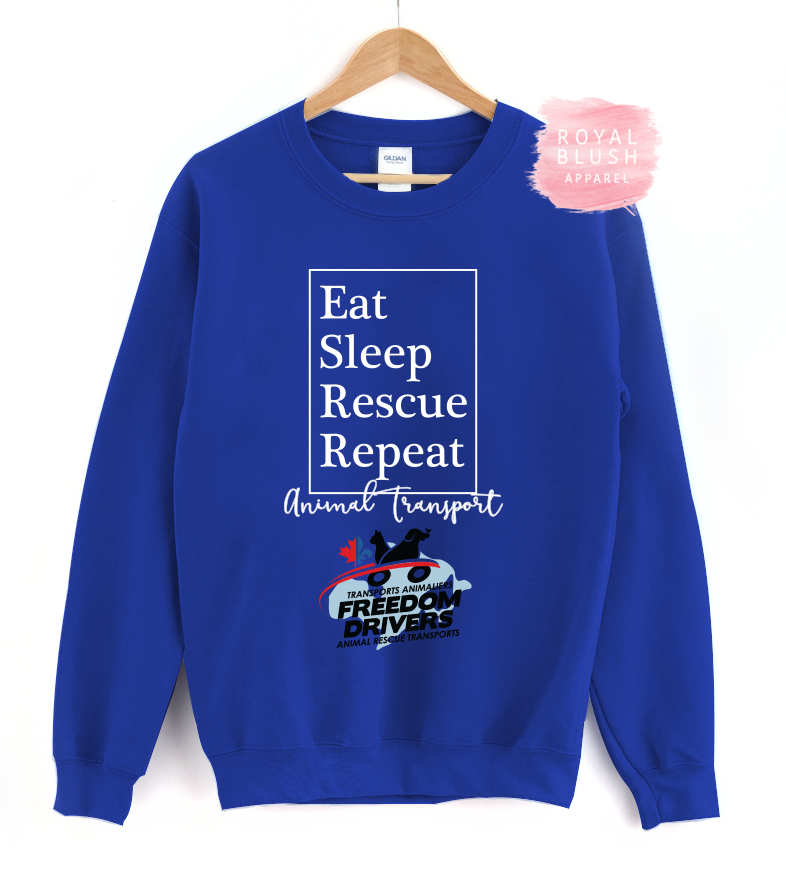 Eat Sleep Rescue Repeat Crewneck Sweater