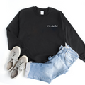 Ew, David Left Chest graphic sweatshirt