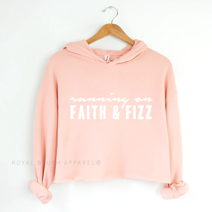 Running On Faith &amp; Fizz Independent Crop Hoodie