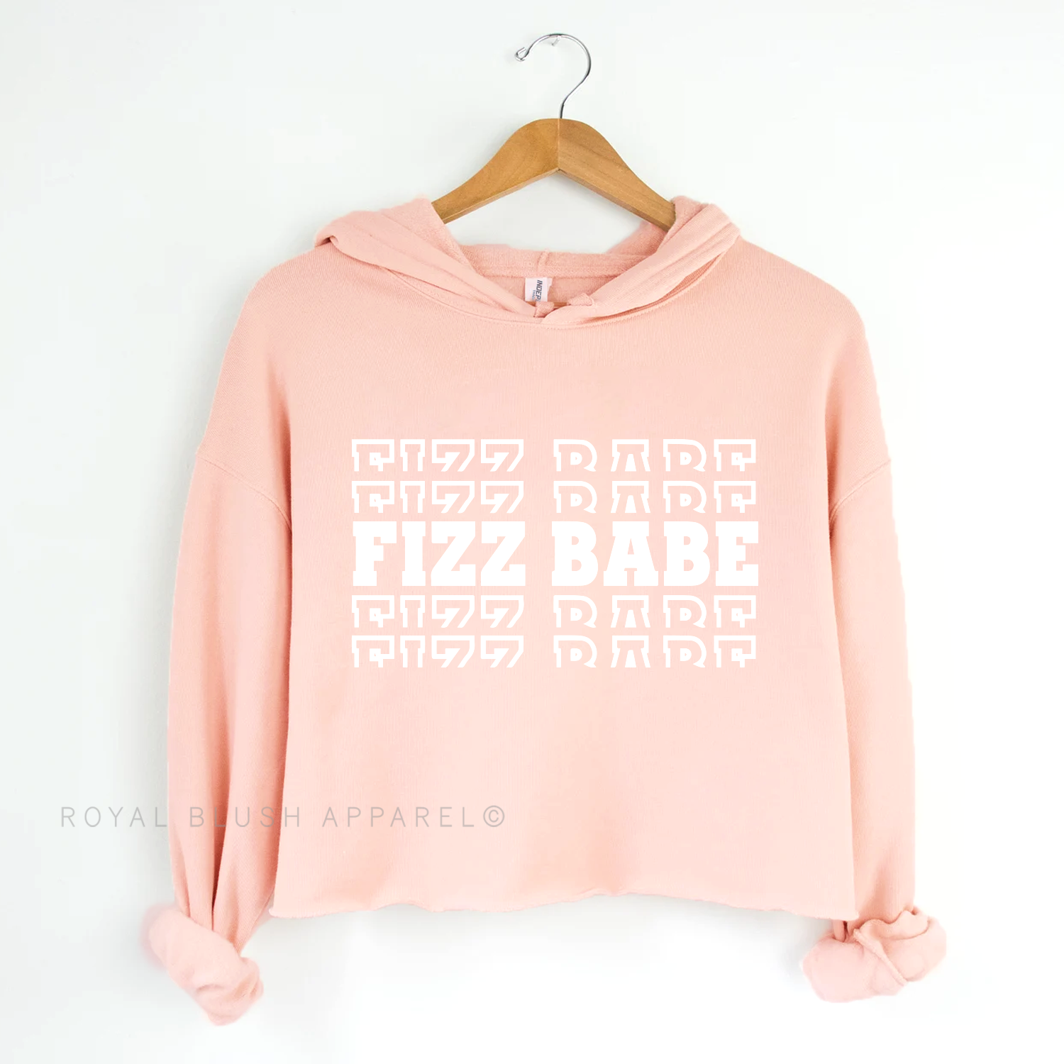 Fizz Babe Independent Crop Hoodie