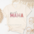 Pink Girl Mama mama T-shirt