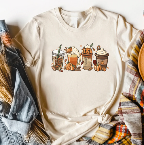 Halloween Coffee spooky season graphic T-shirt mockup