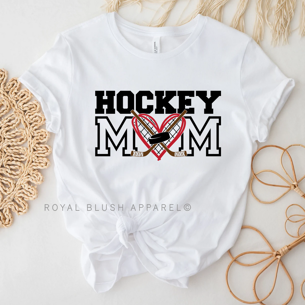 T-shirt unisexe décontracté de maman maman de hockey