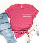 Iced Coffee Obsessed Cursive Graphic T-Shirt product image 2