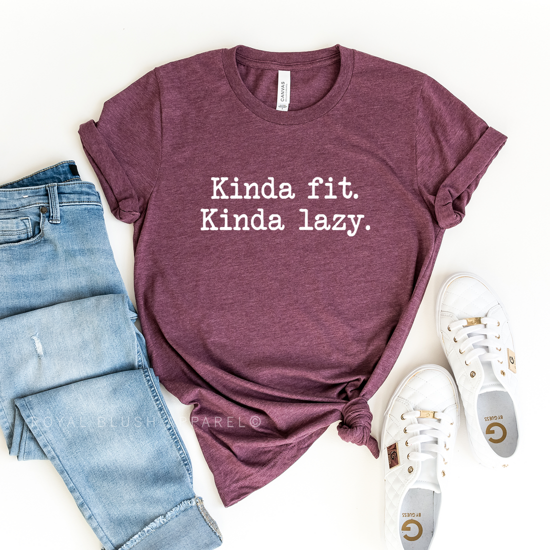 Kinda Fit. Kinda Lazy. Relaxed Unisex T-shirt