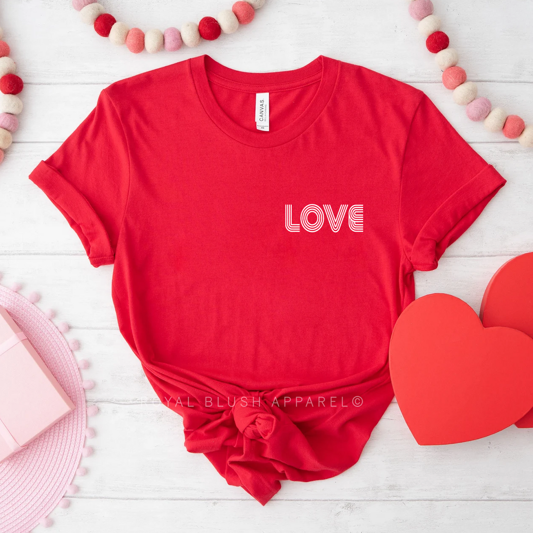 Love Retro Relaxed Unisex T-shirt