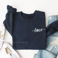 Love Snowflake graphic sweatshirt