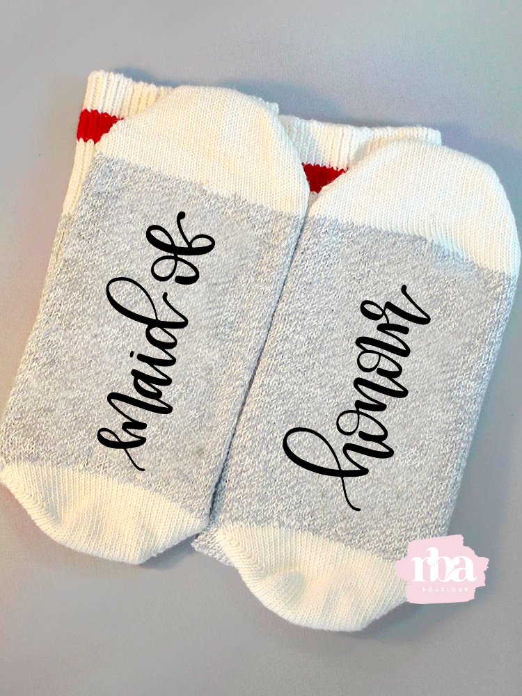 Maid Of Honour Socks