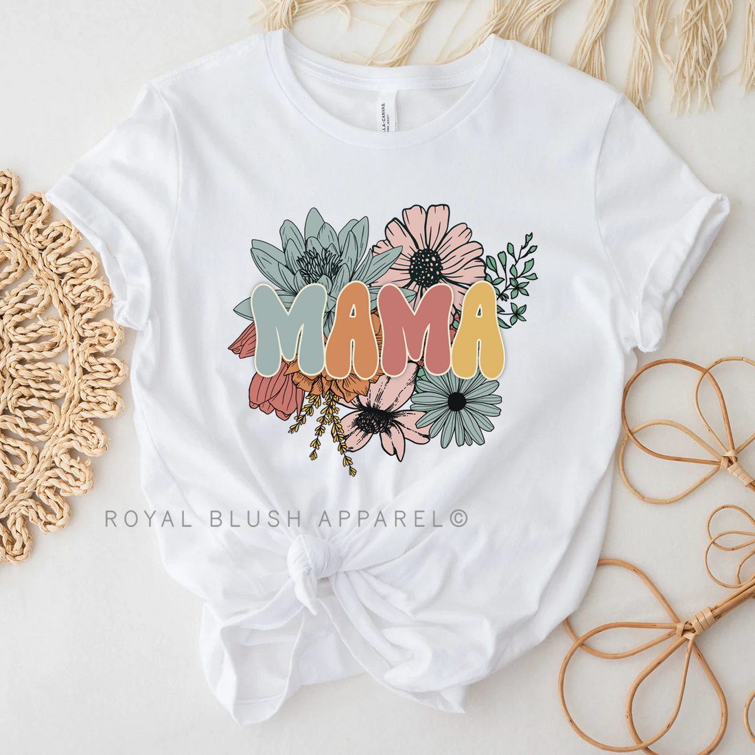 Floral Mama Relaxed Unisex T-shirt