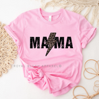 Mama Lightning Black Graphic T-Shirt product image 3