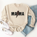 Mama Lightning Black mama sweatshirt