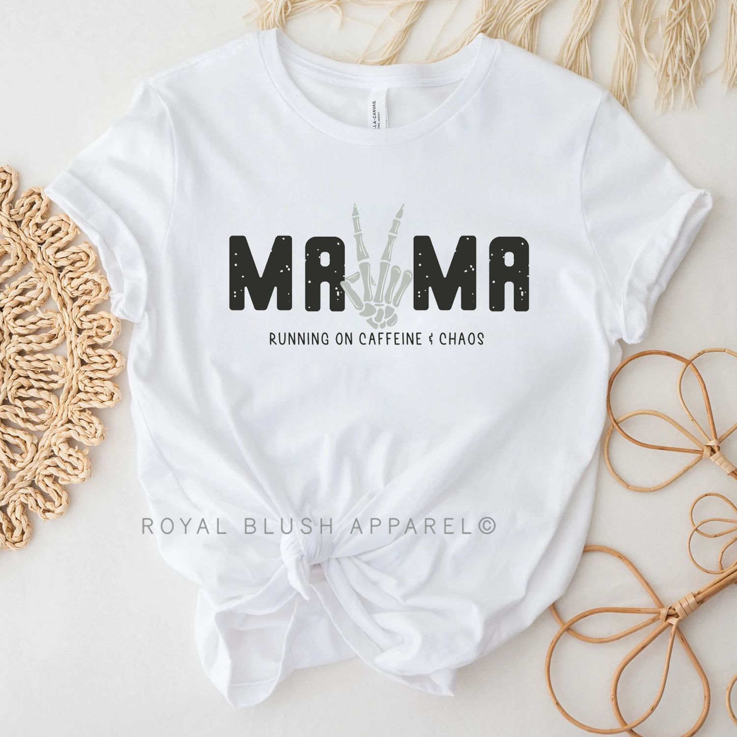 Ma✌️Ma Running On Caffeine &amp; Chaos Relaxed Unisex T-shirt