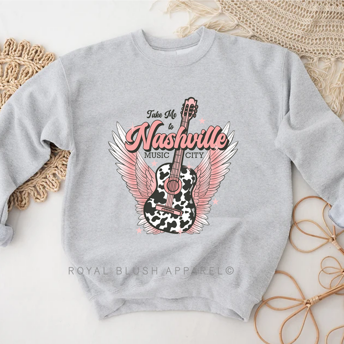 Emmène-moi à Nashville Music City Sweatshirt