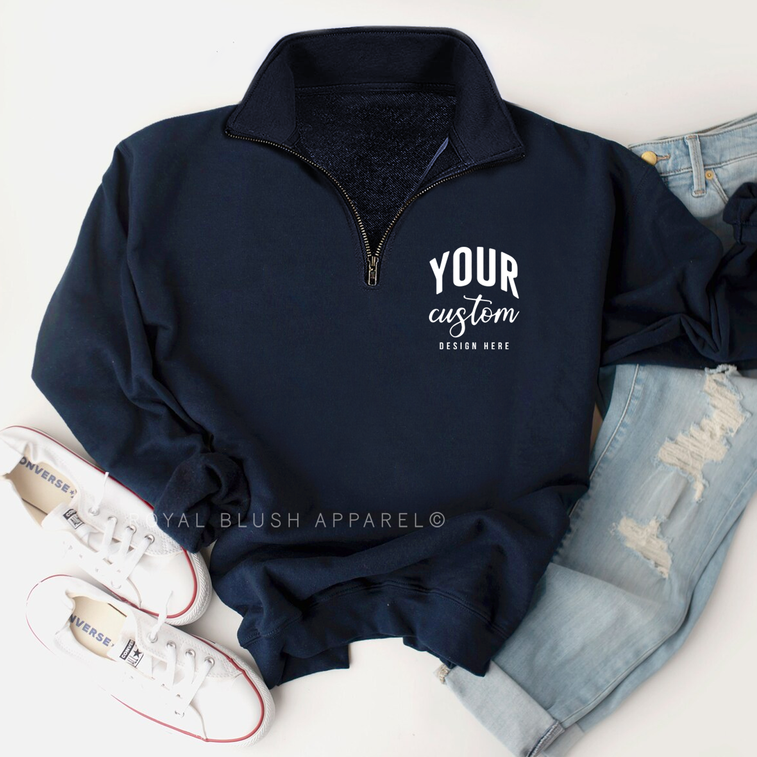 Custom Quarter Zip Sweater