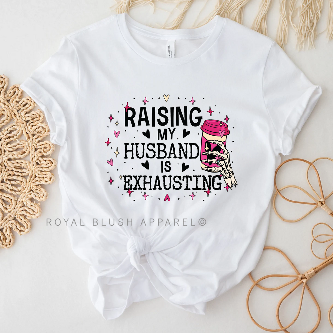 Raising My Husband Is Exhausting Relaxed Unisex T-shirt