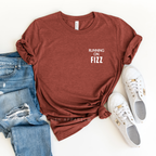 Running On Fizz Left Chest Graphic T-Shirt by Royal Blush Apparel