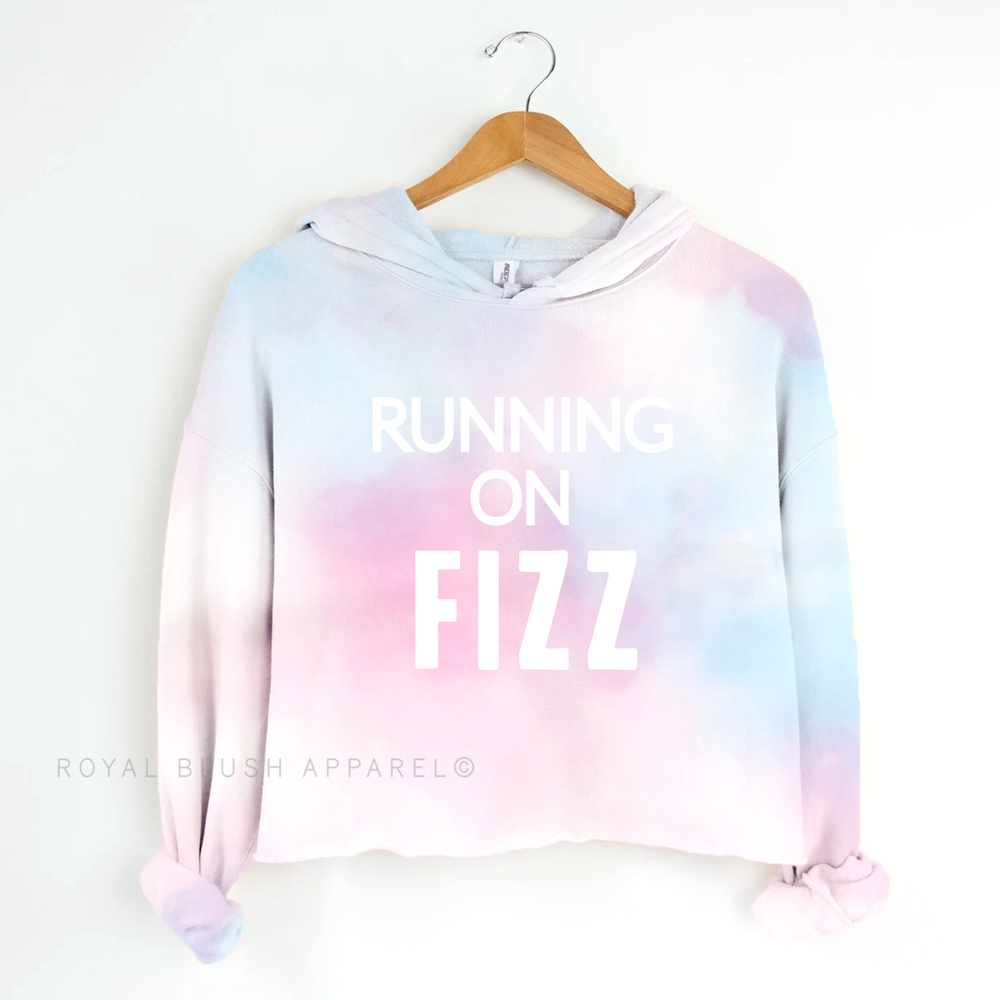 Running On Fizz Independent Crop Hoodie