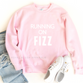 Running on Fizz graphic sweatshirt