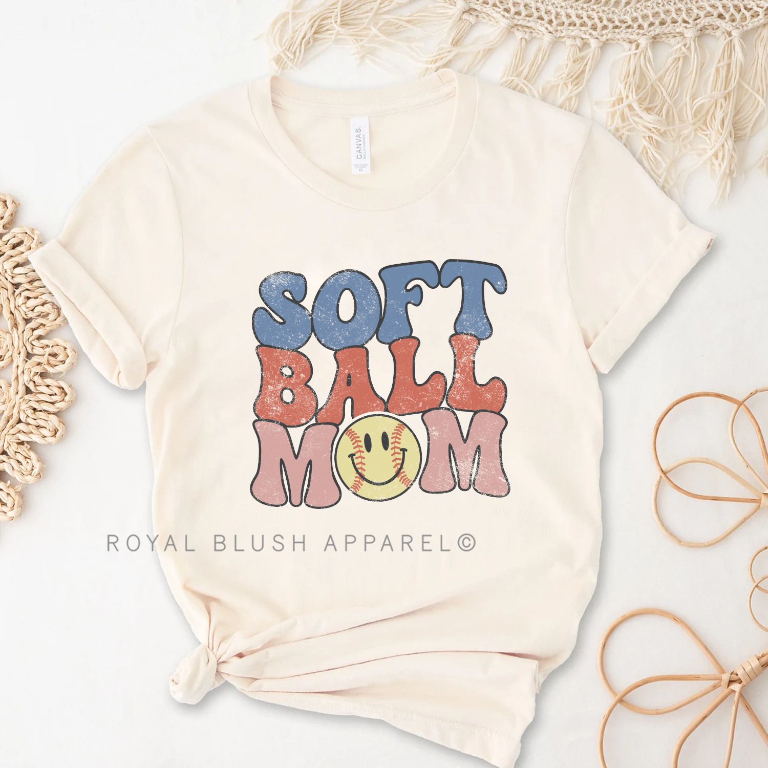 Softball Mom Relaxed Unisex T-shirt