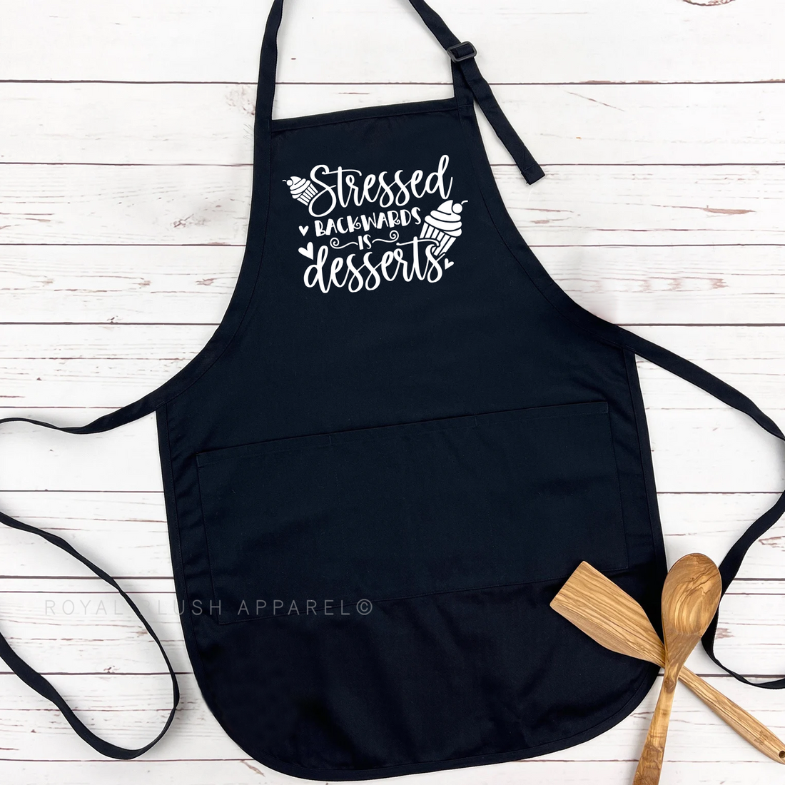 Stressed Backwards Is Desserts Apron