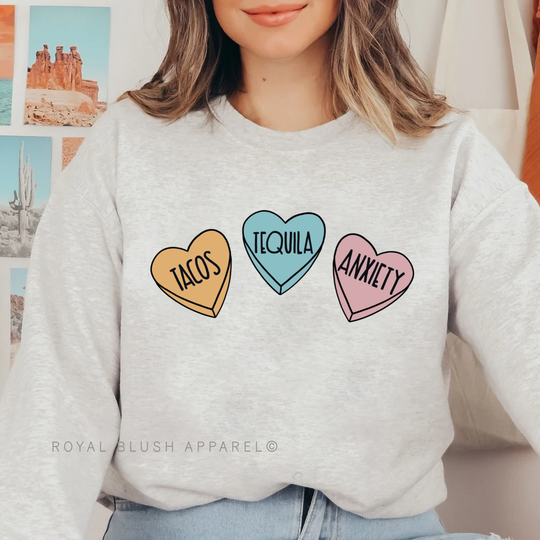 Tacos Tequila Anxiety Sweatshirt